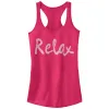 Junior's CHIN UP Relax Racerback Tank Top sold by Chin Up Apparel