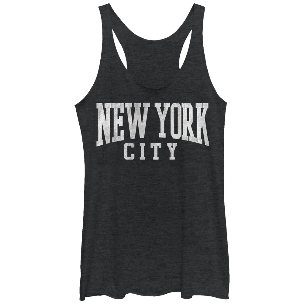 Women's CHIN UP Classic New York City Racerback Tank Top sold by Chin Up Apparel