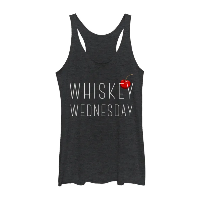 Women's CHIN UP Whiskey Wednesday Racerback Tank Top sold by Chin Up Apparel