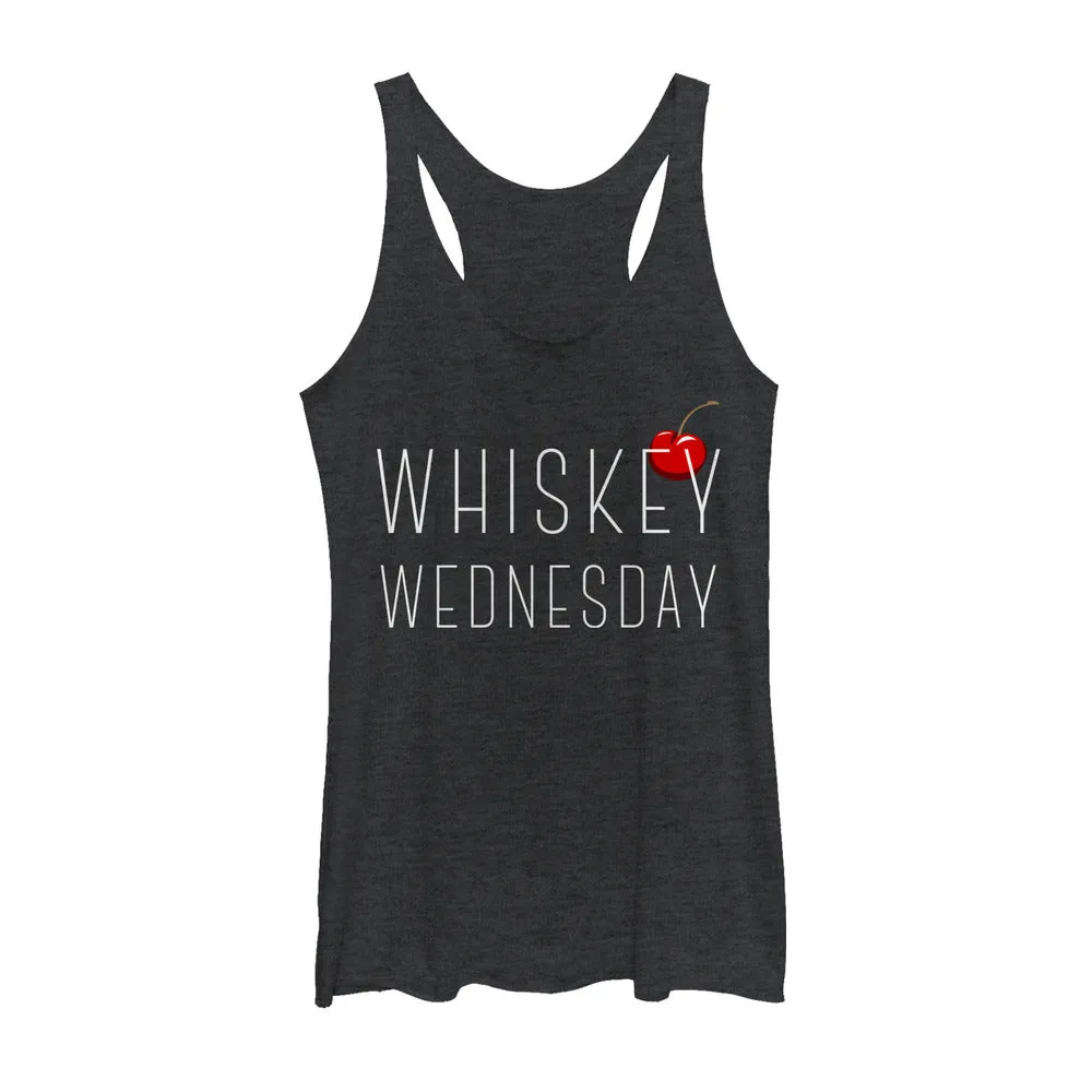 Women's CHIN UP Whiskey Wednesday Racerback Tank Top sold by Chin Up Apparel