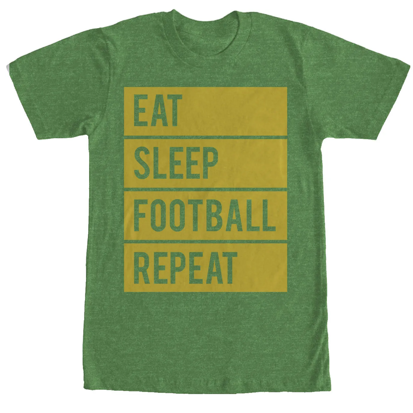 Men's CHIN UP Eat Sleep Football Repeat T-Shirt sold by Chin Up Apparel