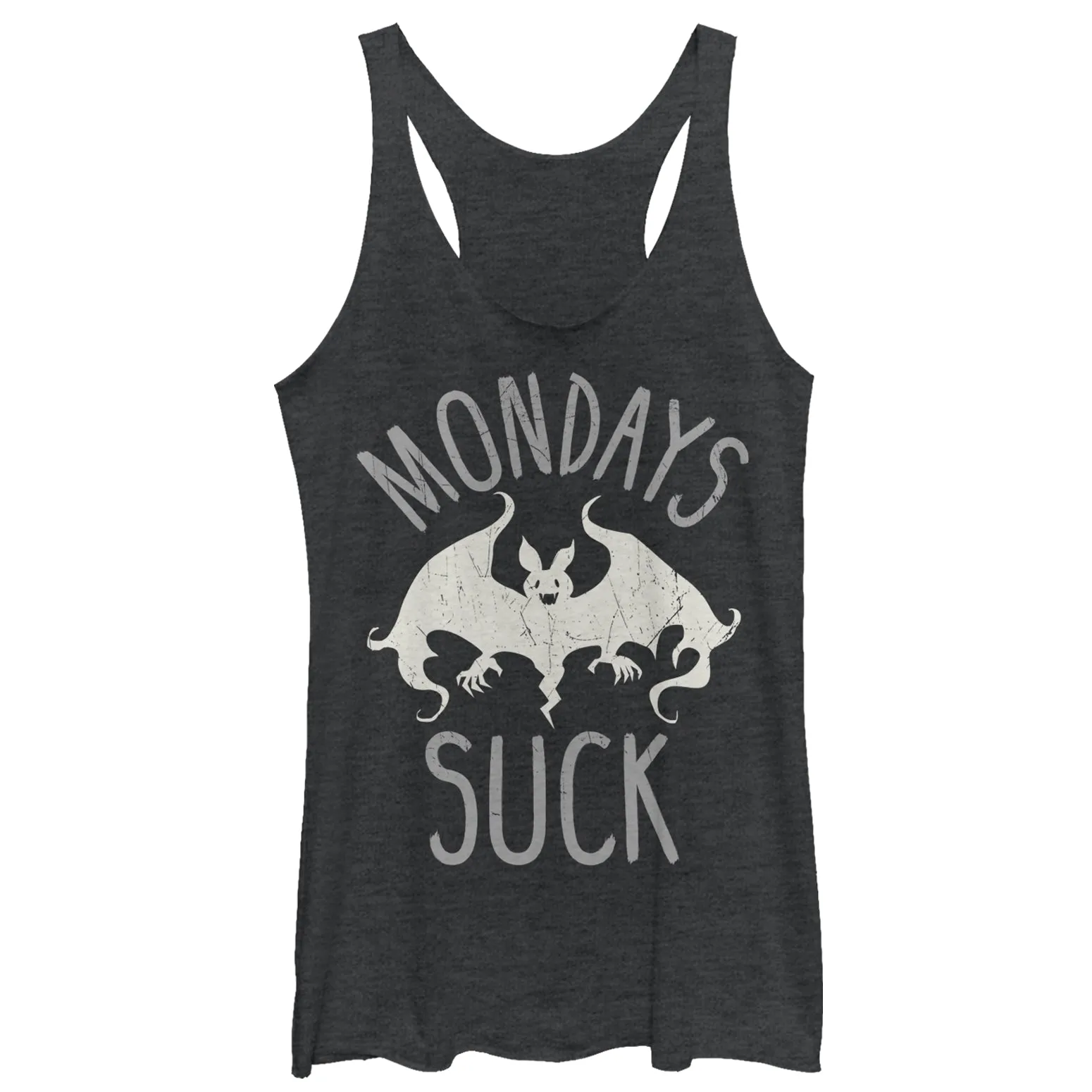 Women's CHIN UP Halloween Monday Bat Racerback Tank Top sold by Chin Up Apparel