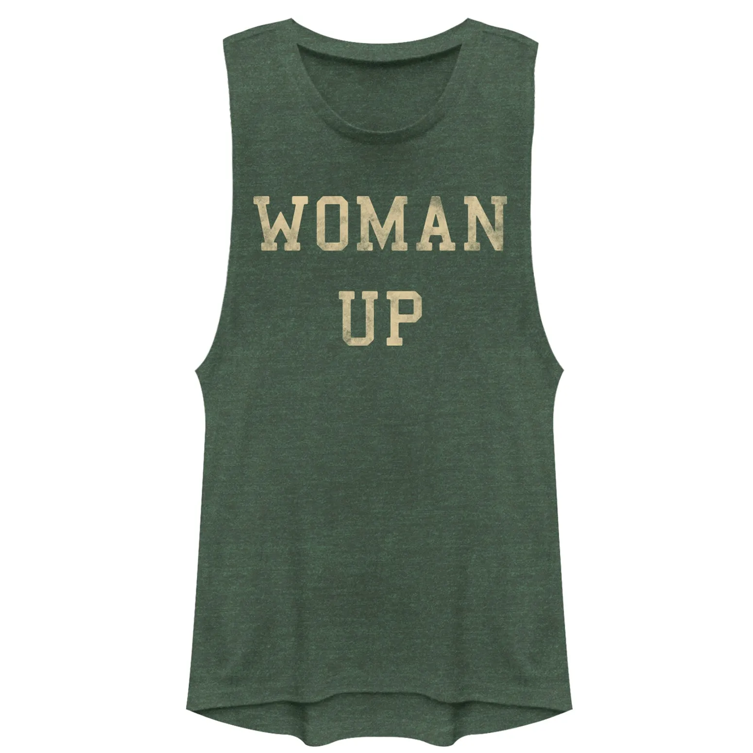 Junior's CHIN UP Woman Up Festival Muscle Tee sold by Chin Up Apparel