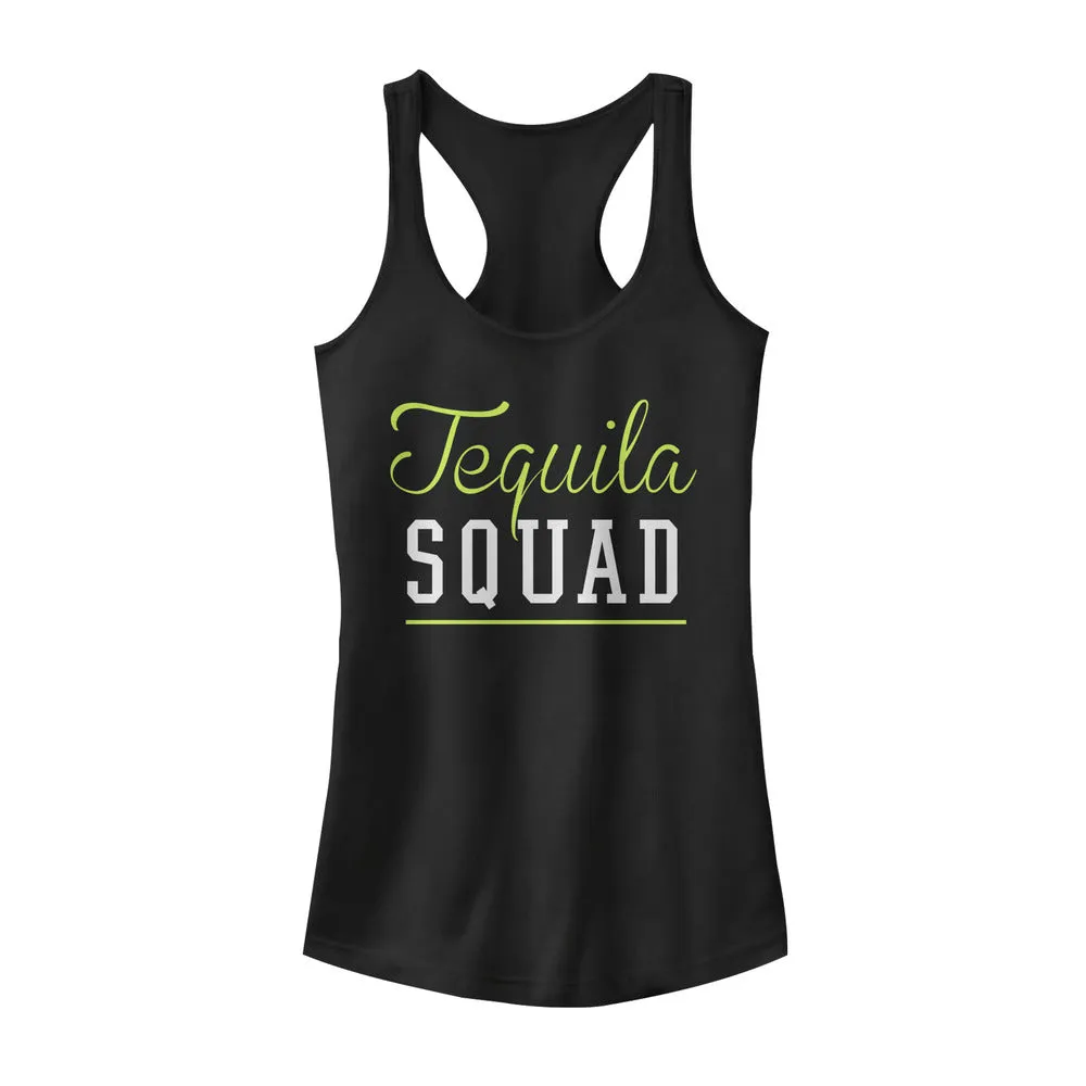 Junior's CHIN UP Tequila Squad Racerback Tank Top sold by Chin Up Apparel