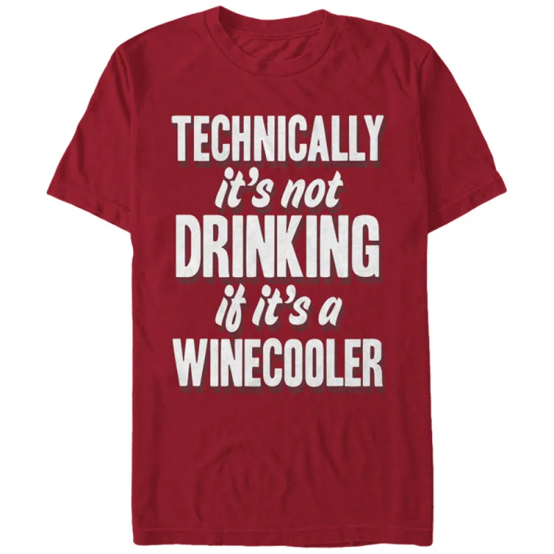 Men's CHIN UP Winecooler Drinking T-Shirt made by Chin Up Apparel