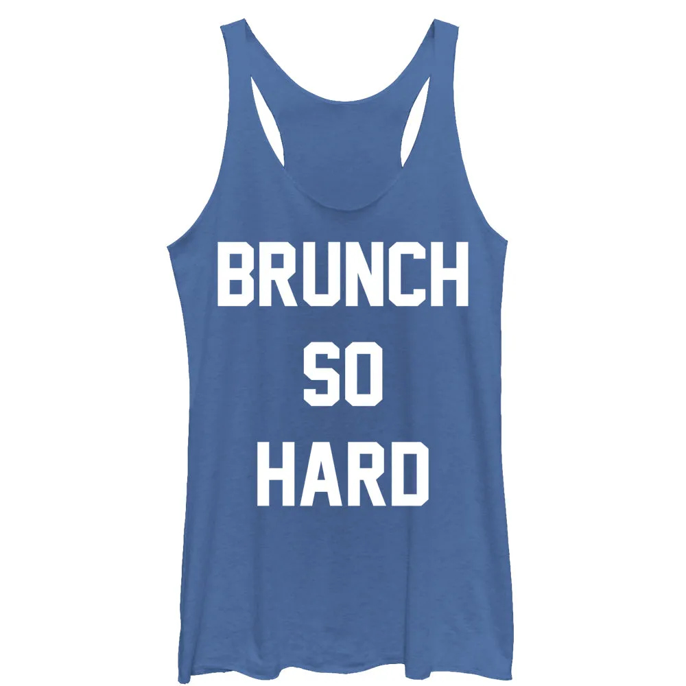 Women's CHIN UP Brunch So Hard Racerback Tank Top sold by Chin Up Apparel