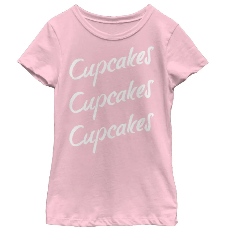 Girl's CHIN UP Cupcakes Cupcakes Cupcakes T-Shirt sold by Chin Up Apparel