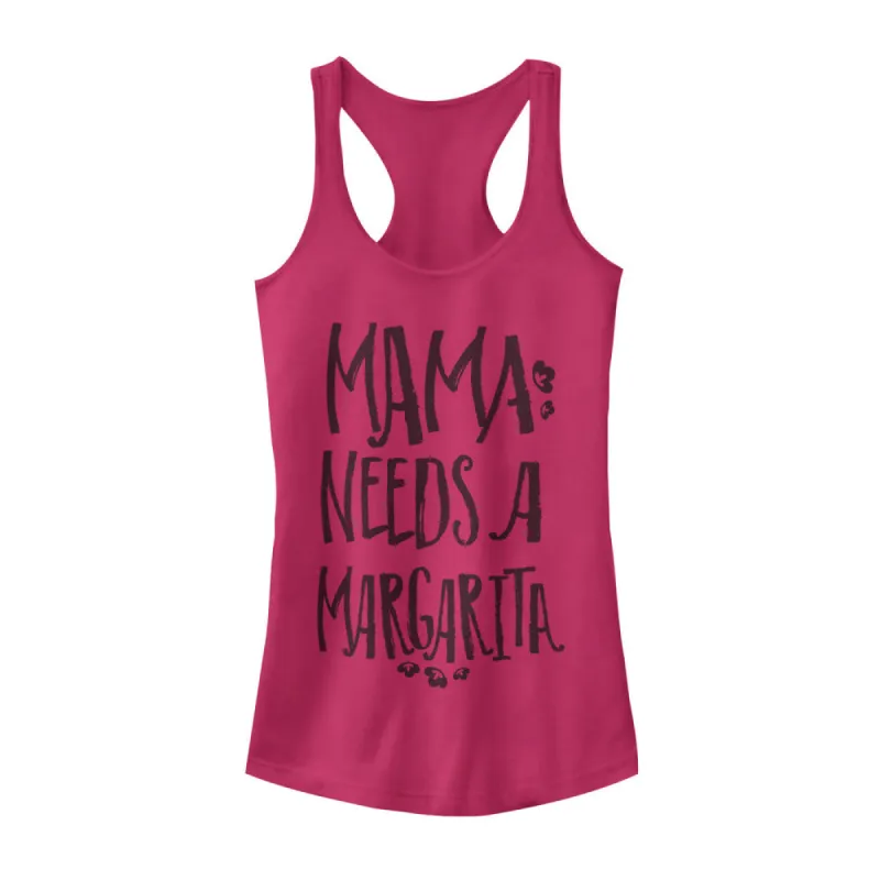 Junior's CHIN UP Mama Needs Margarita Racerback Tank Top sold by Chin Up Apparel