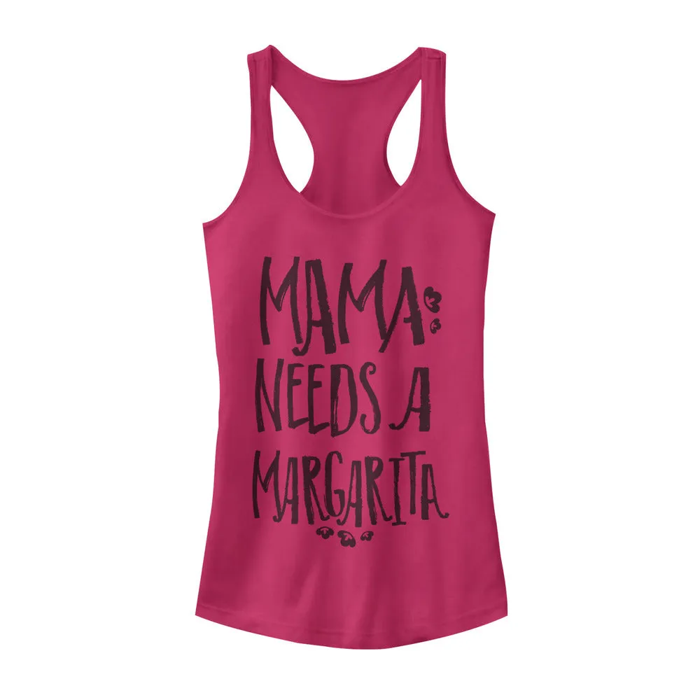 Junior's CHIN UP Mama Needs Margarita Racerback Tank Top sold by Chin Up Apparel
