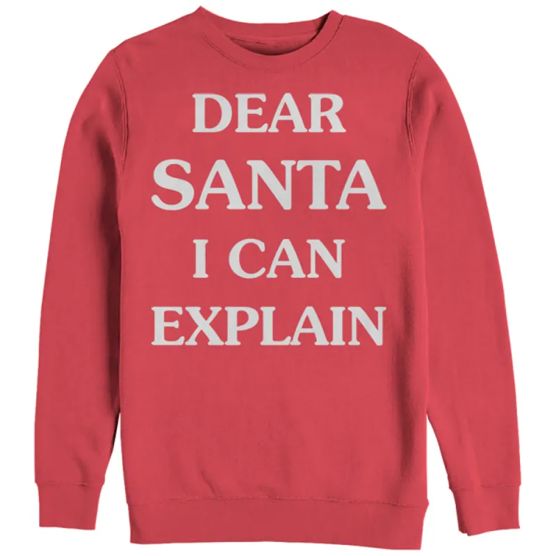 Women's CHIN UP Christmas Can Explain Sweatshirt sold by Chin Up Apparel