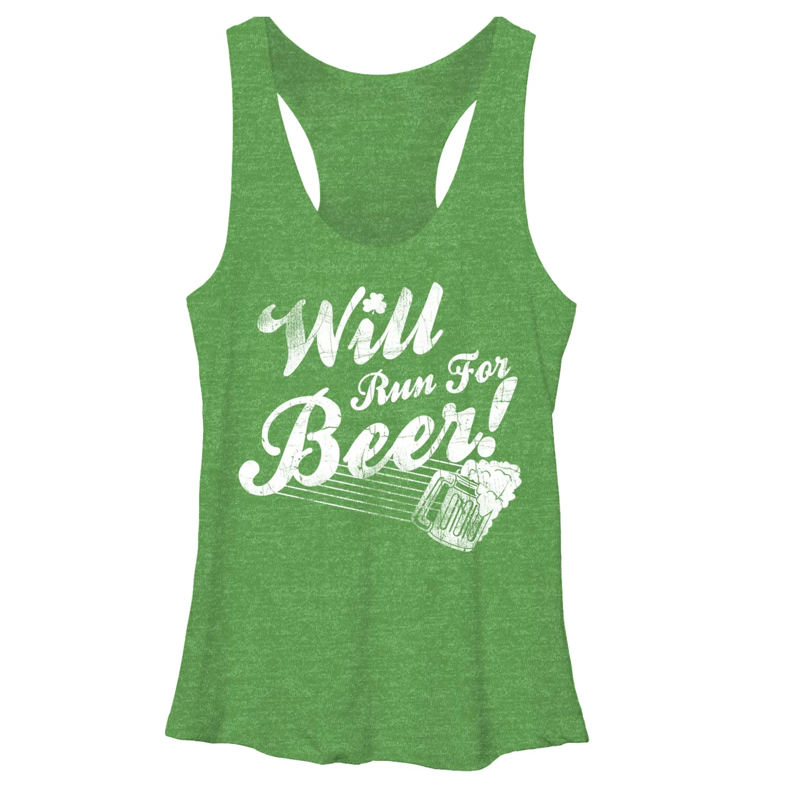 Women's CHIN UP Will Run For Beer Racerback Tank Top sold by Chin Up Apparel