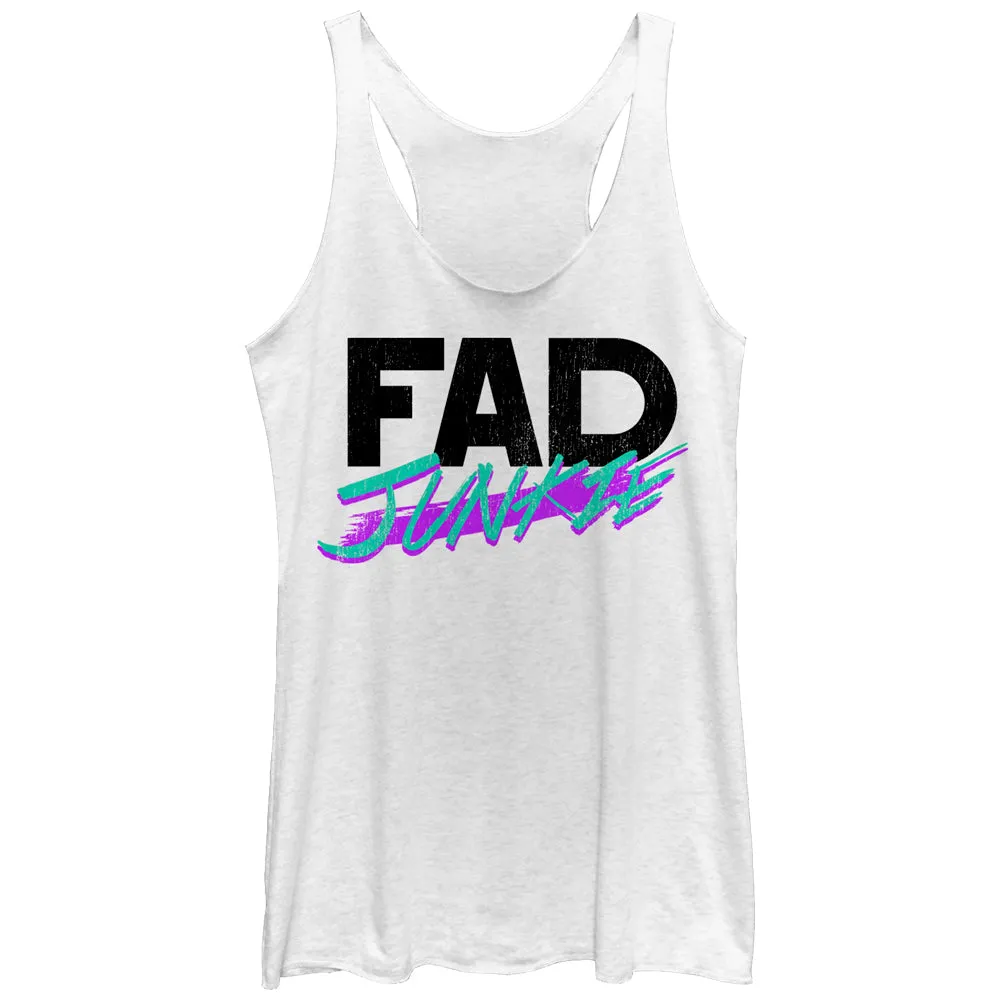 Women's CHIN UP Fad Junkie Racerback Tank Top sold by Chin Up Apparel