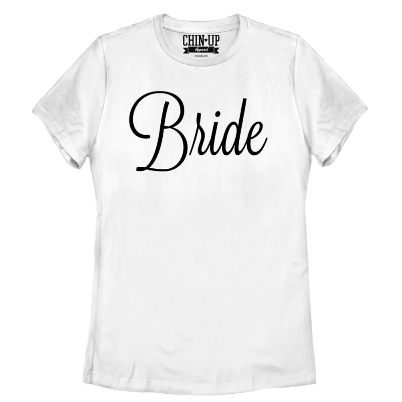 Women's CHIN UP Bridal T-Shirt sold by Chin Up Apparel
