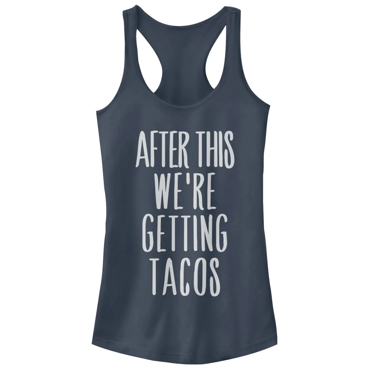 Junior's CHIN UP After Tacos Racerback Tank Top sold by Chin Up Apparel