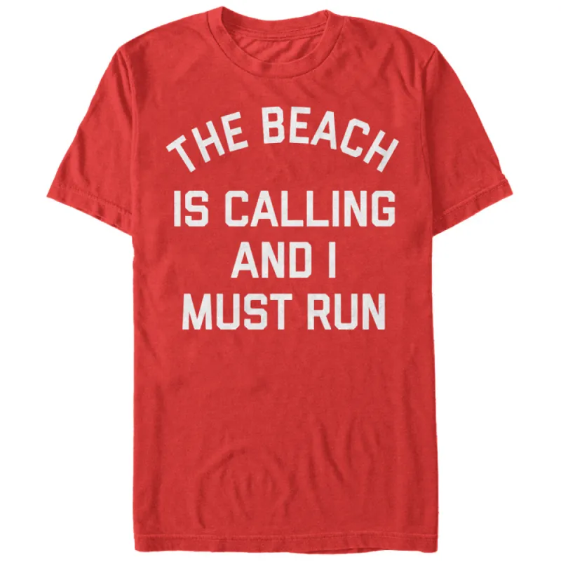 Women's CHIN UP Beach Calling Must Run Boyfriend Tee sold by Chin Up Apparel