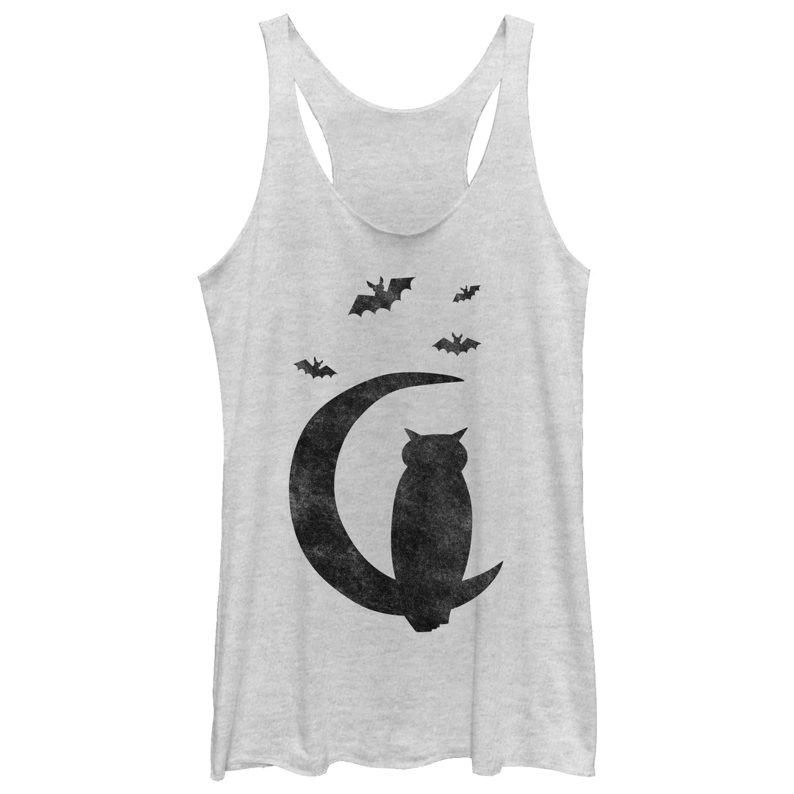 Women's CHIN UP Halloween Moon Night Racerback Tank Top sold by Chin Up Apparel