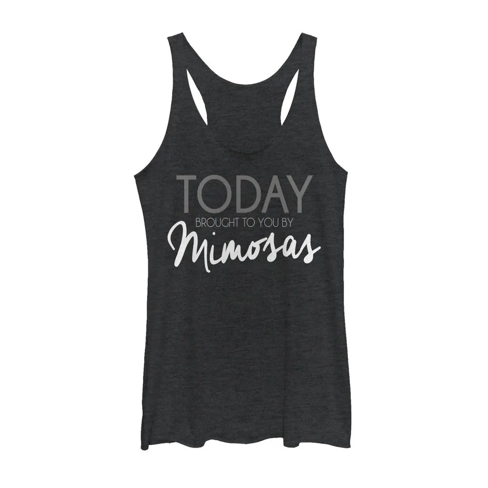 Women's CHIN UP Brought to You by Mimosas Racerback Tank Top sold by Chin Up Apparel