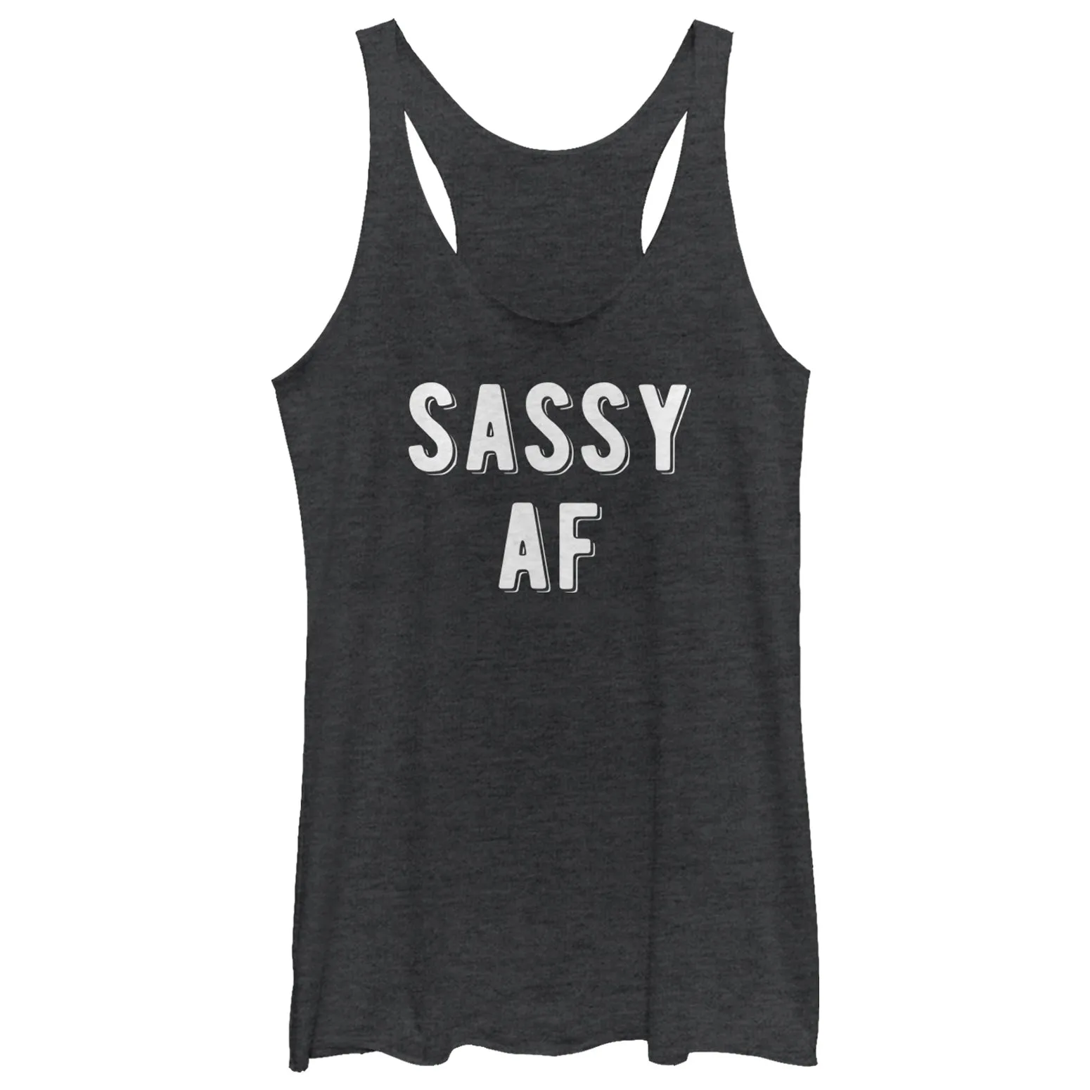 Women's CHIN UP Sassy AF Racerback Tank Top sold by Chin Up Apparel