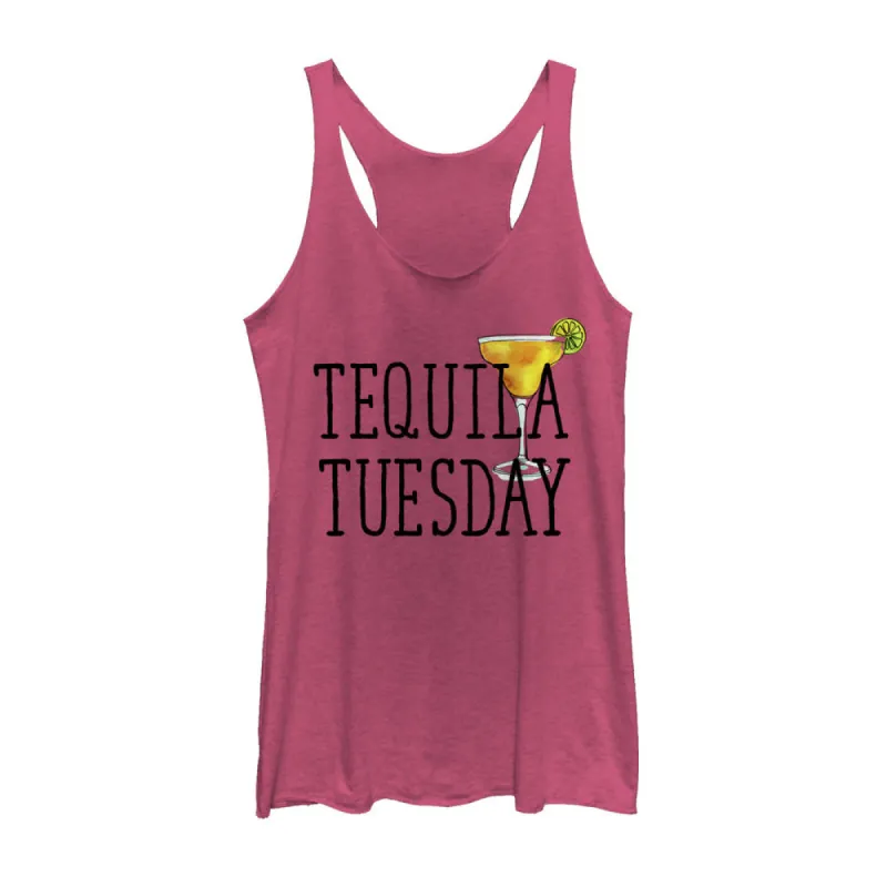 Women's CHIN UP Tequila Tuesday Racerback Tank Top sold by Chin Up Apparel