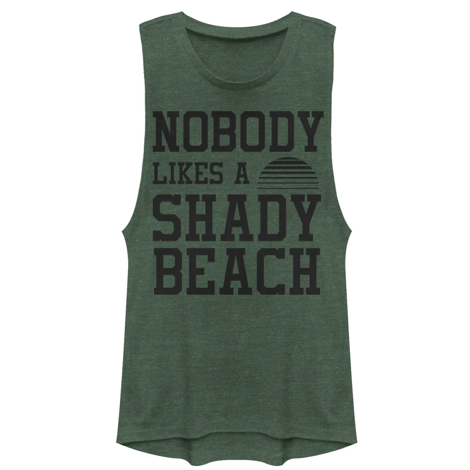 Junior's CHIN UP Nobody Likes a Shady Beach Festival Muscle Tee sold by Chin Up Apparel