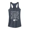 Junior's CHIN UP Cutting Pizza Carbs Racerback Tank Top sold by Chin Up Apparel