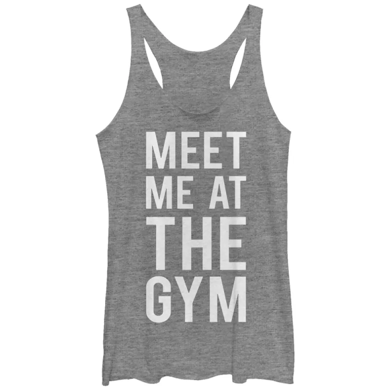 Women's CHIN UP Meet Me at the Gym Racerback Tank Top made by Chin Up Apparel