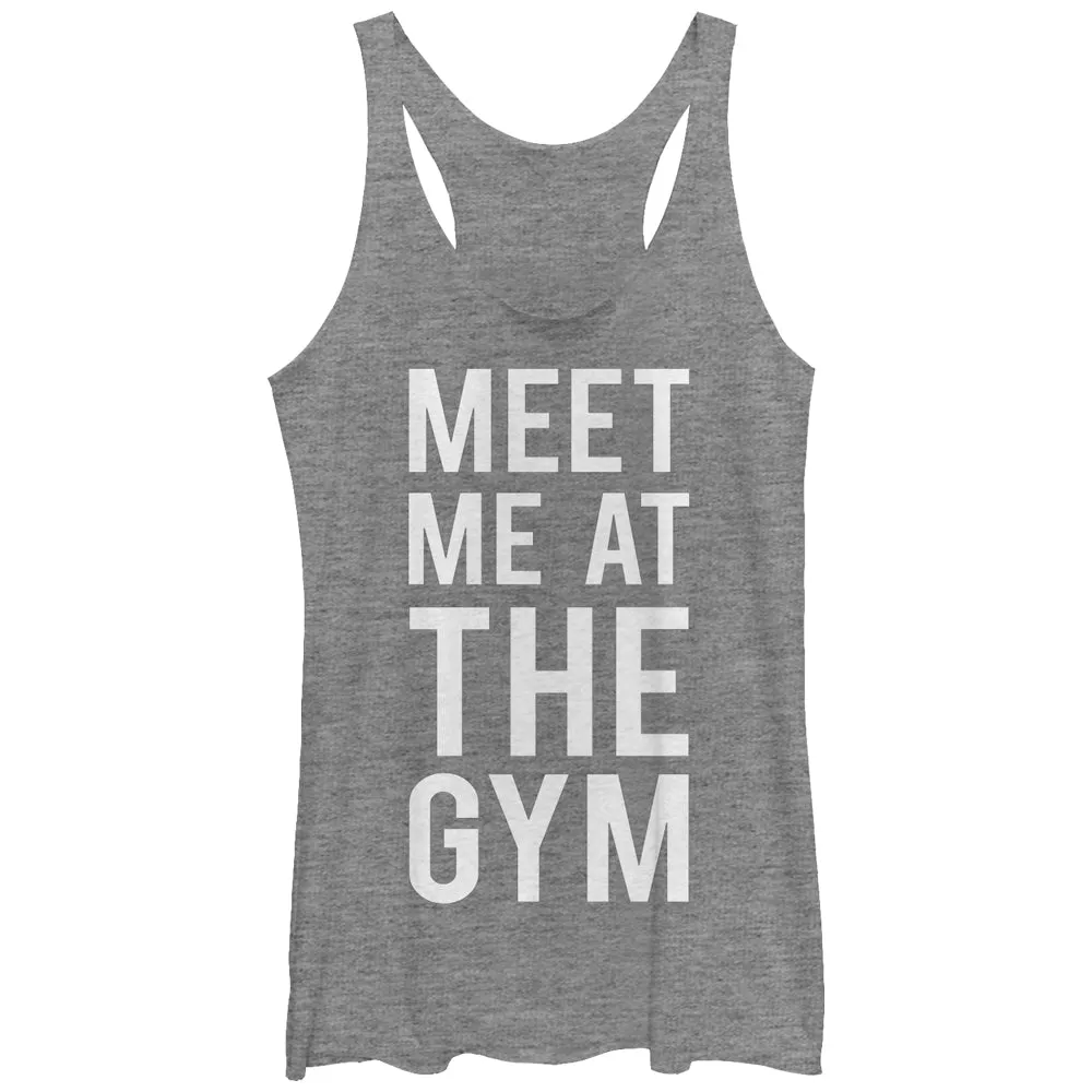 Women's CHIN UP Meet Me at the Gym Racerback Tank Top sold by Chin Up Apparel
