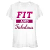 Junior's CHIN UP Fit and Fabulous T-Shirt sold by Chin Up Apparel