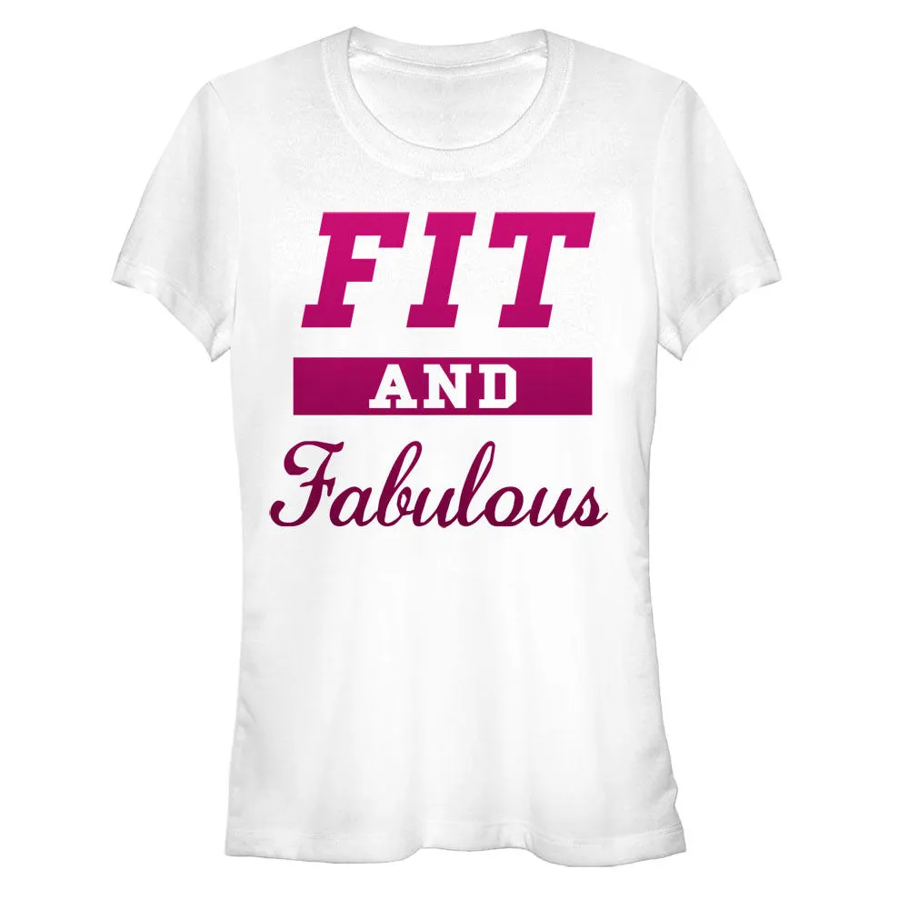 Junior's CHIN UP Fit and Fabulous T-Shirt sold by Chin Up Apparel
