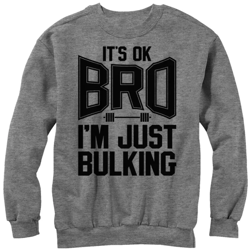 Men's CHIN UP Just Bulking Sweatshirt sold by Chin Up Apparel