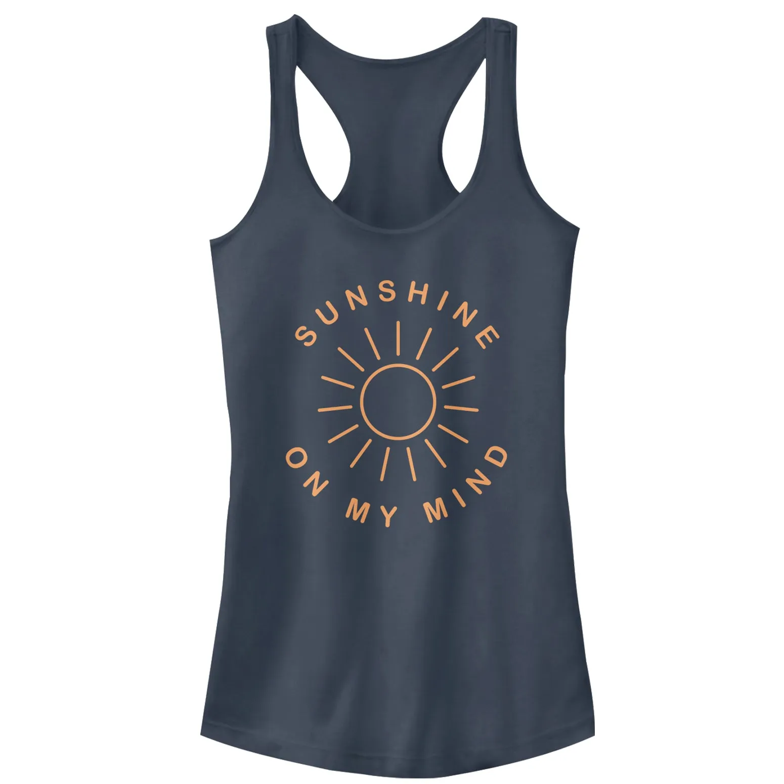 Junior's CHIN UP Sunshine On My Mind Racerback Tank Top sold by Chin Up Apparel