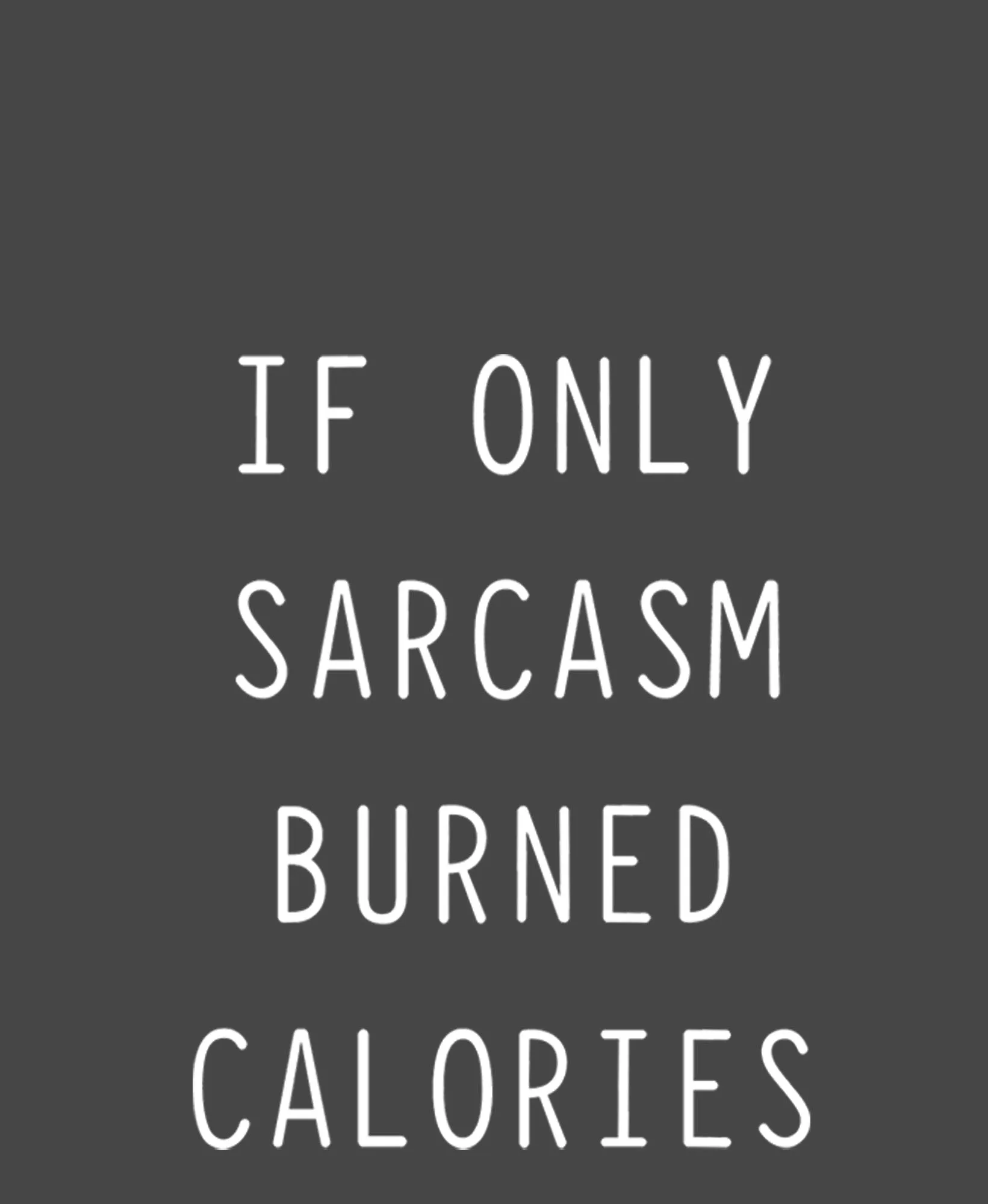 Junior's CHIN UP Sarcasm Burns Calories Racerback Tank Top sold by Chin Up Apparel product image thumbnail 2