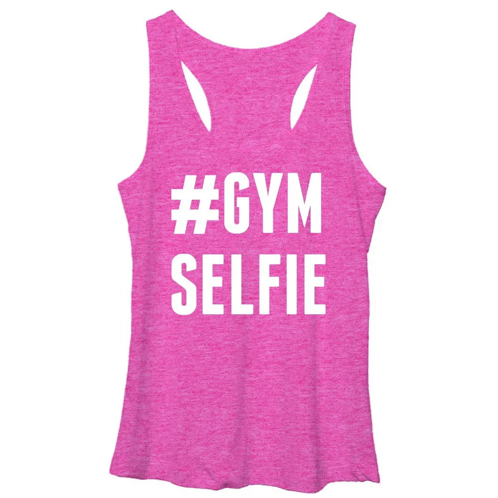 Women's CHIN UP Gym Selfie Racerback Tank Top sold by Chin Up Apparel