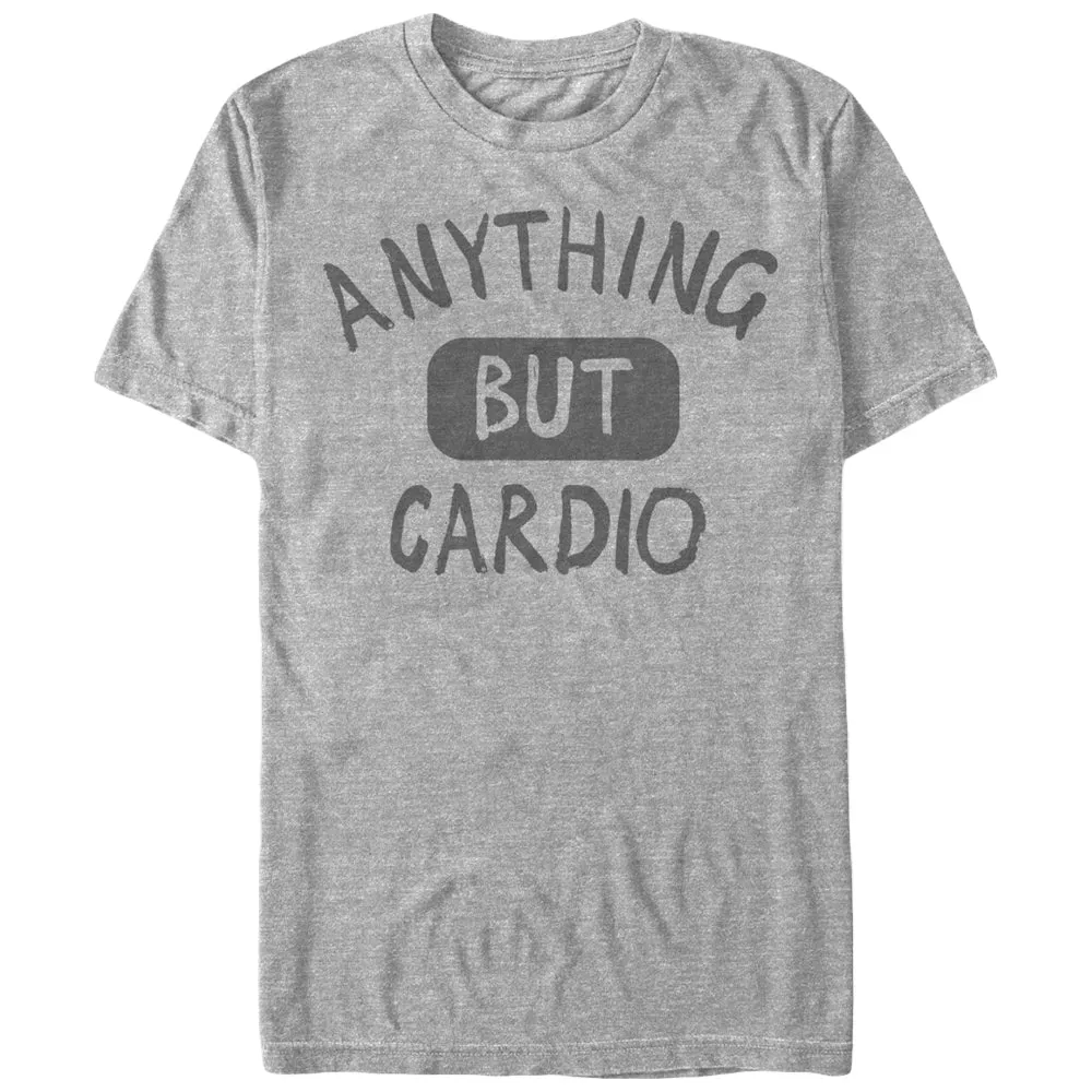 Women's CHIN UP Anything But Cardio Boyfriend Tee sold by Chin Up Apparel