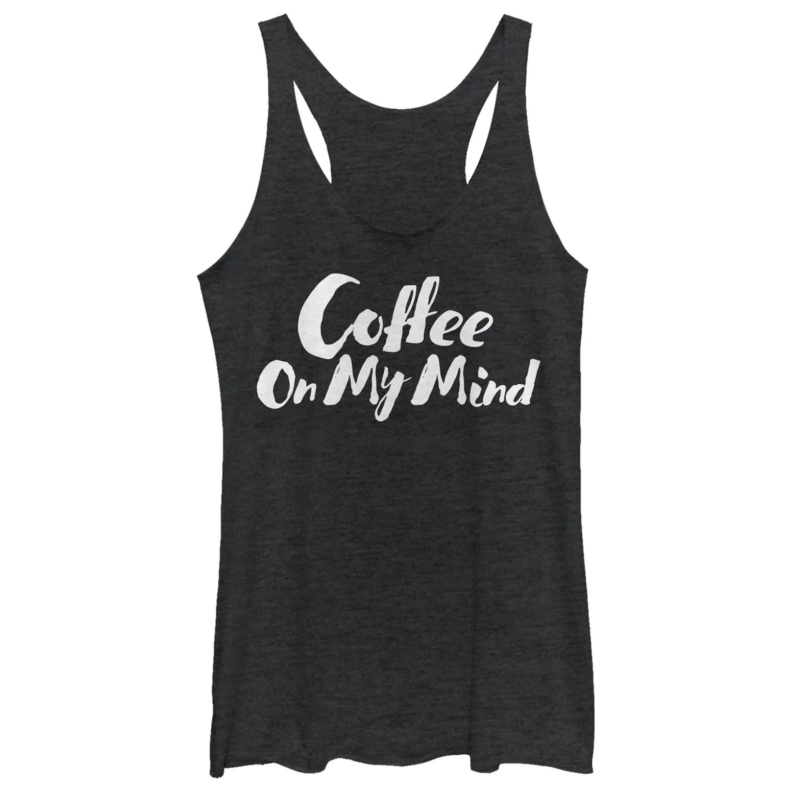 Women's CHIN UP Coffee on My Mind Racerback Tank Top sold by Chin Up Apparel