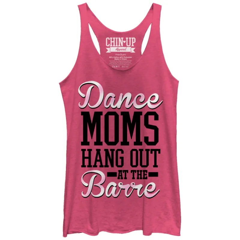 Women's CHIN UP Dance Moms Hang Out at the Barre Racerback Tank Top made by Chin Up Apparel