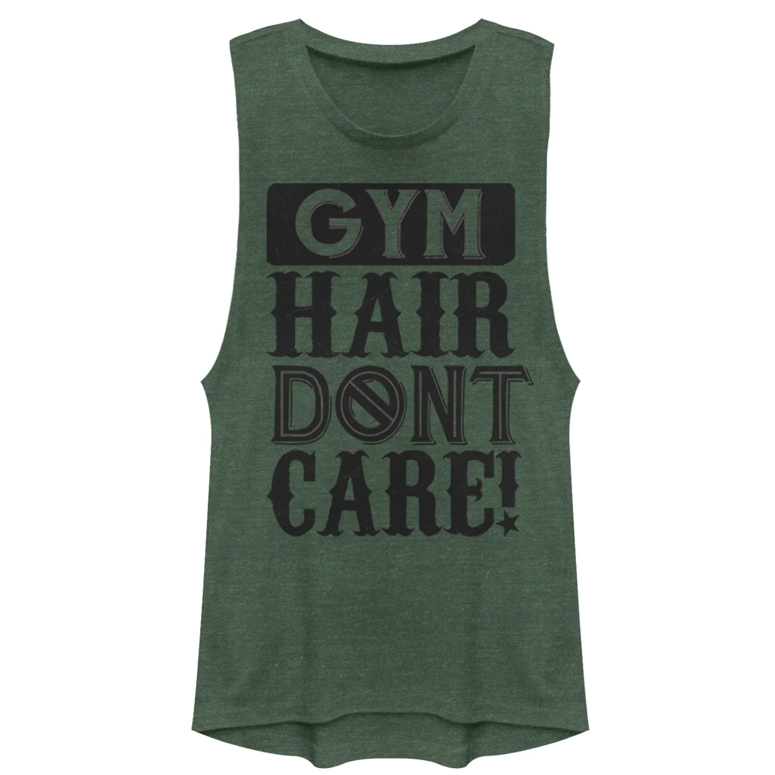 Junior's CHIN UP Gym Hair Don't Care Festival Muscle Tee sold by Chin Up Apparel