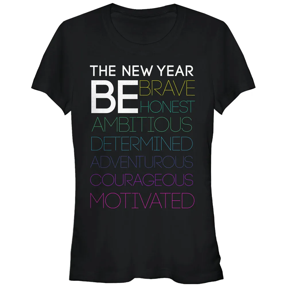 Junior's CHIN UP New Year Be Motivated T-Shirt sold by Chin Up Apparel