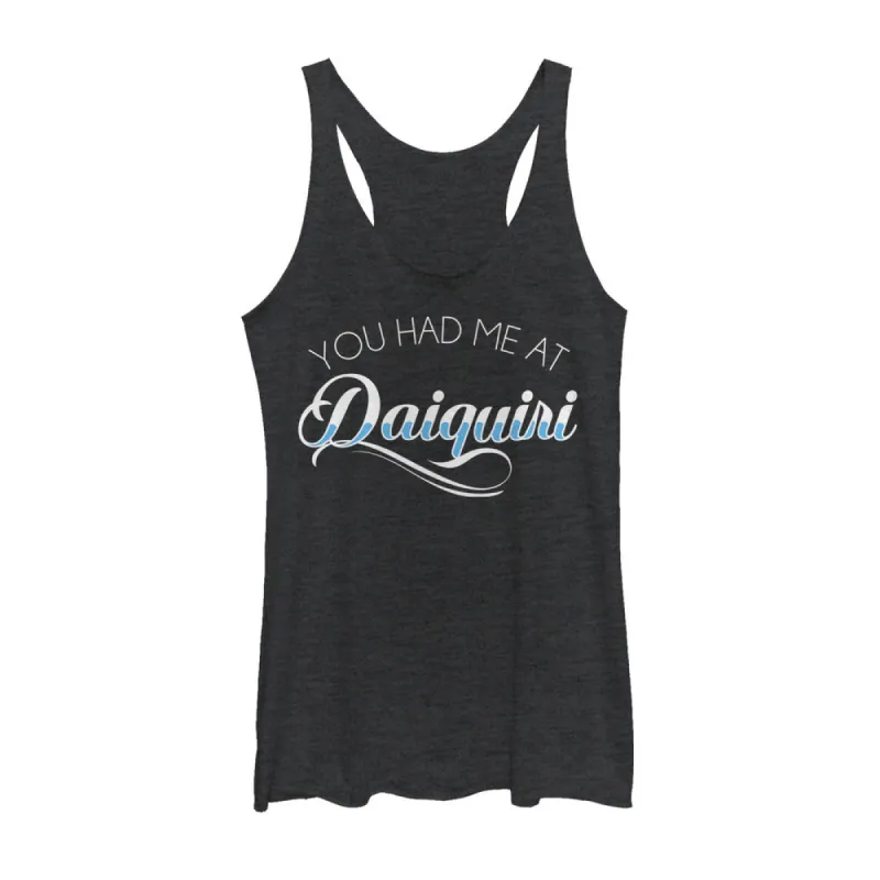 Women's CHIN UP Had Me at Daiquiri Racerback Tank Top sold by Chin Up Apparel