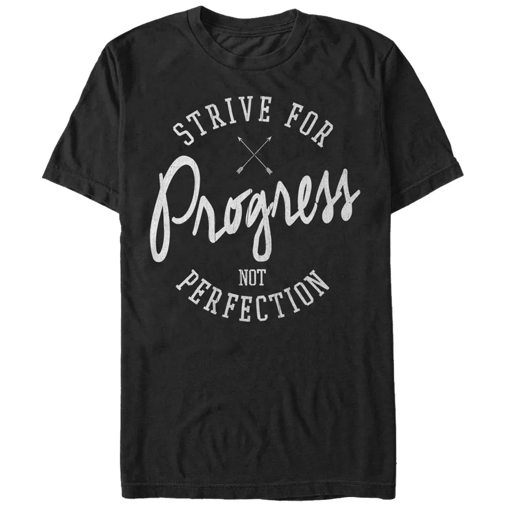 Women's CHIN UP Strive For Progress Not Perfection Boyfriend Tee sold by Chin Up Apparel