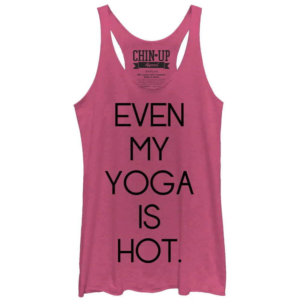 Women's CHIN UP Hot Yoga Racerback Tank Top sold by Chin Up Apparel