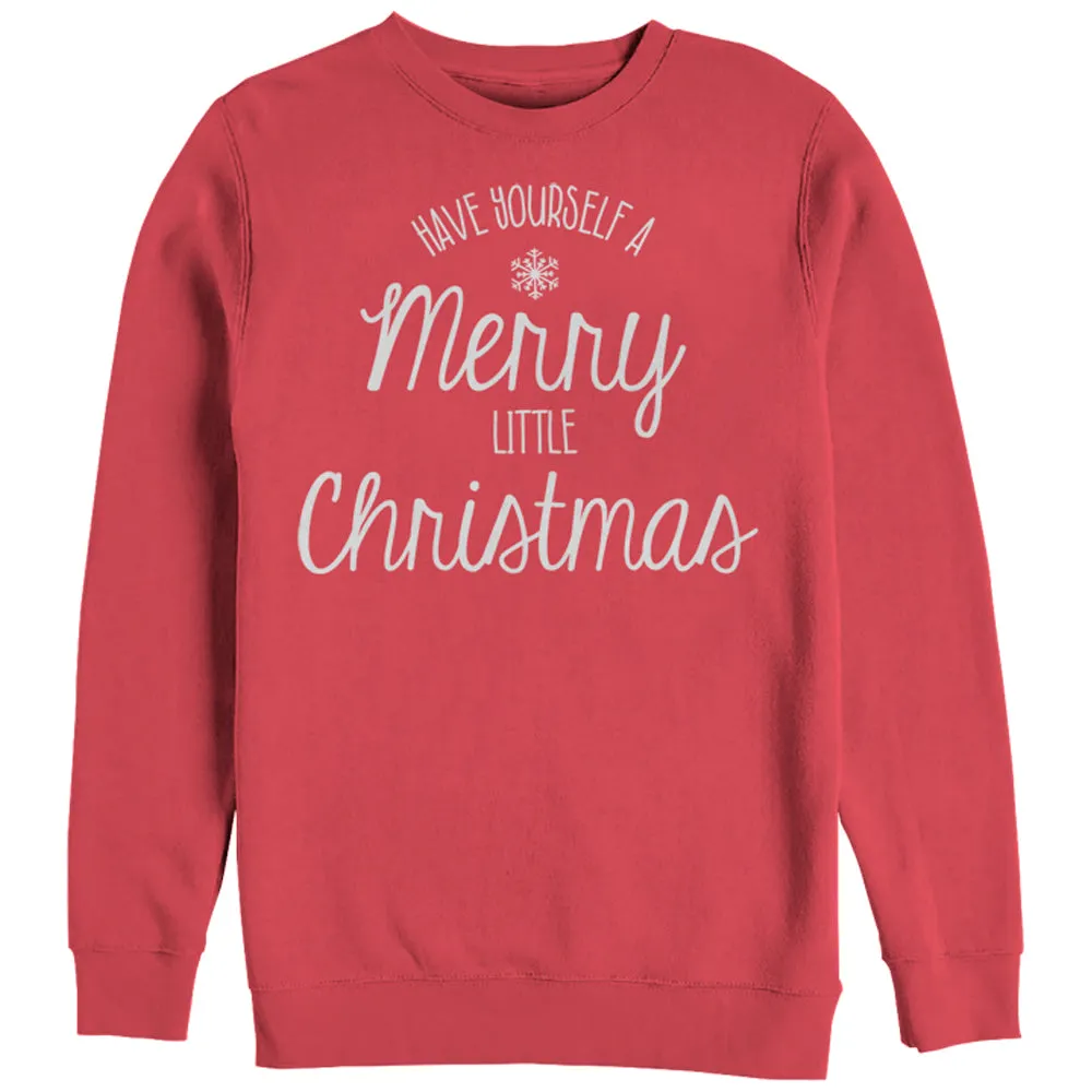 Women's CHIN UP Merry Little Christmas Sweatshirt sold by Chin Up Apparel