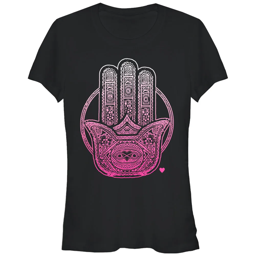 Junior's CHIN UP Henna Hamsa T-Shirt sold by Chin Up Apparel