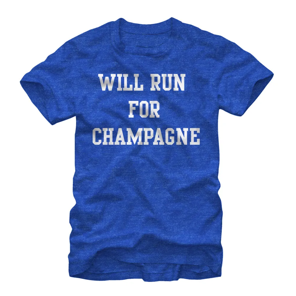 Women's CHIN UP Will Run For Champagne Boyfriend Tee sold by Chin Up Apparel