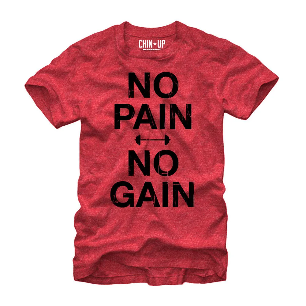 Men's CHIN UP No Pain No Gain T-Shirt sold by Chin Up Apparel