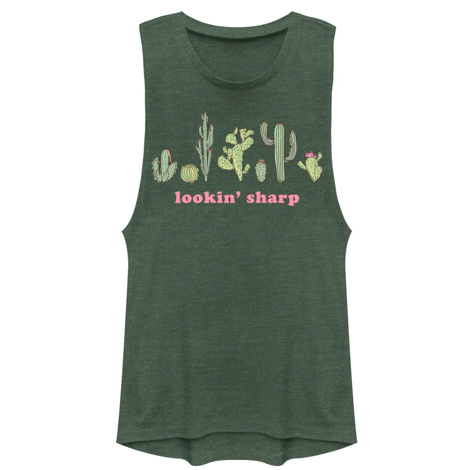 Junior's CHIN UP Looking Sharp Cactus Festival Muscle Tee sold by Chin Up Apparel