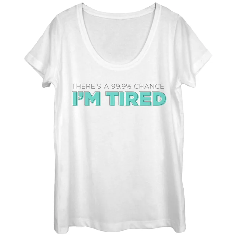Women's CHIN UP There's a Chance I'm Tired Scoop Neck sold by Chin Up Apparel