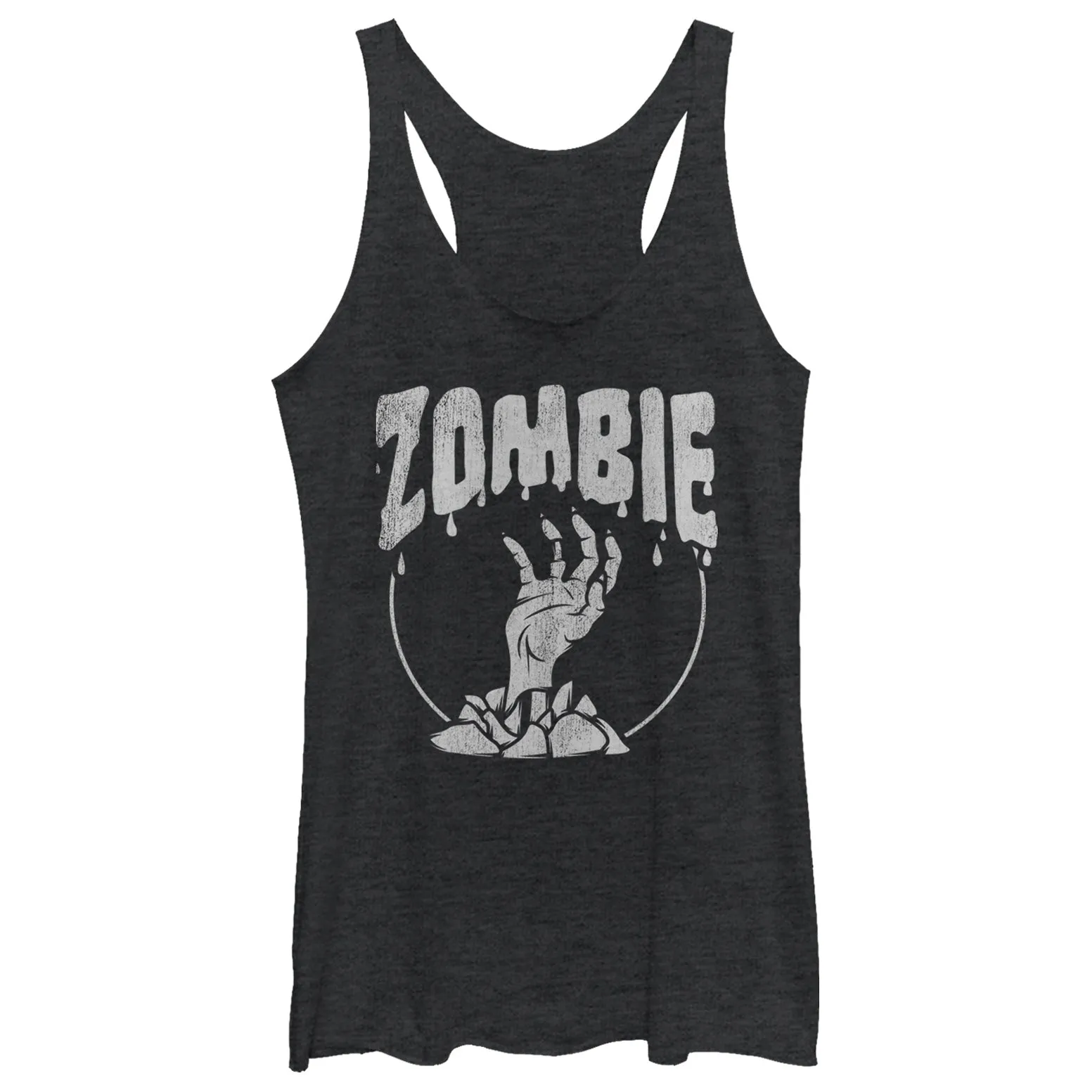 Women's CHIN UP Halloween Zombie Attack Racerback Tank Top sold by Chin Up Apparel