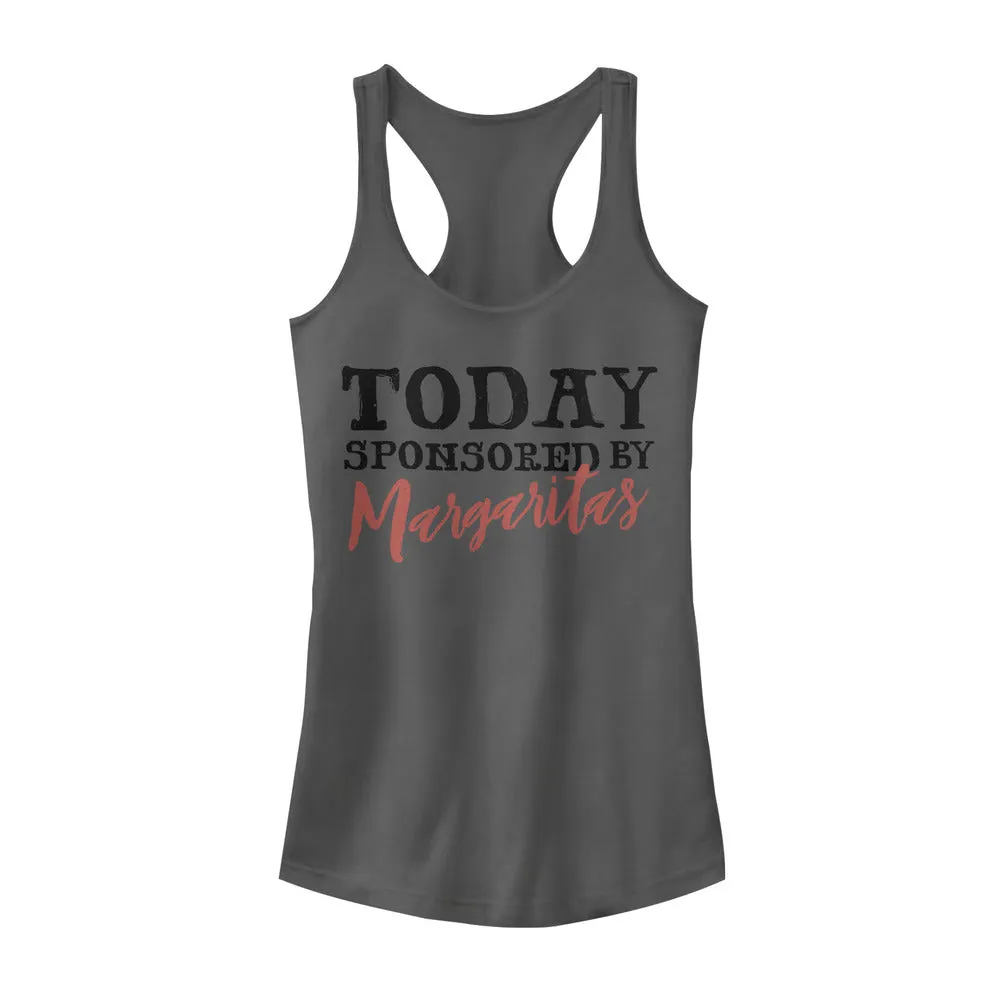 Junior's CHIN UP Today Sponsored by Margaritas Racerback Tank Top sold by Chin Up Apparel