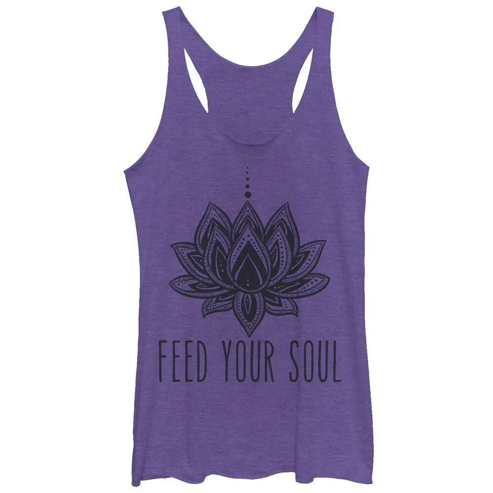 Women's CHIN UP Feed Your Soul Racerback Tank Top sold by Chin Up Apparel